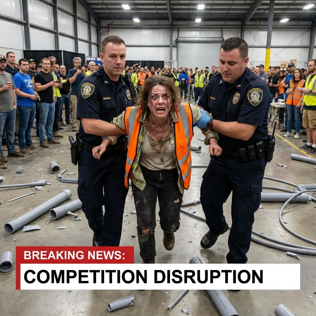 Security restrains Bush amid scattered PVC debris