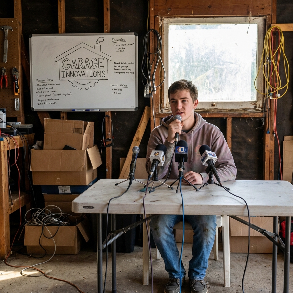 Cedar's first PPLA press conference in his mother's garage